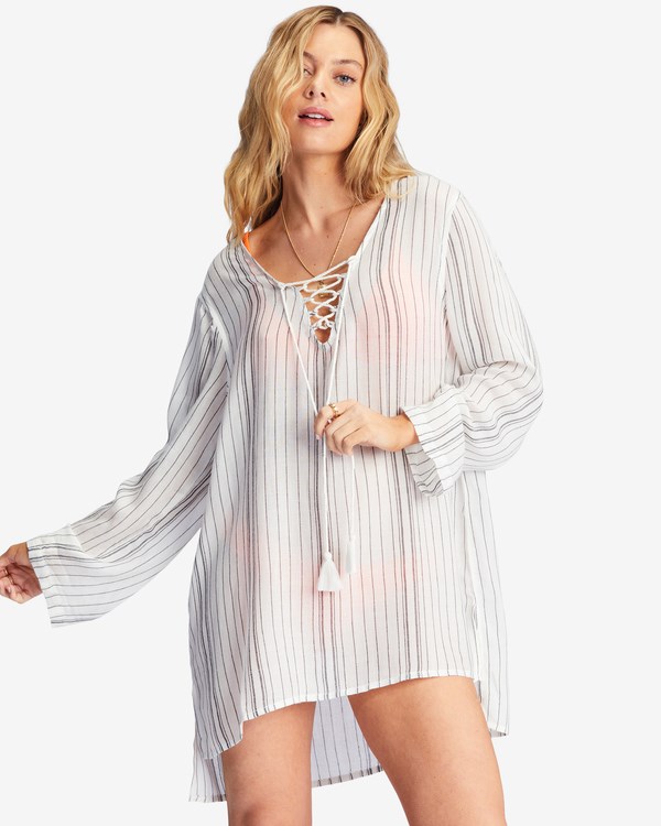 Billabong Blue Skies Mini Beach Cover-Up Černé | IYSNFW-374