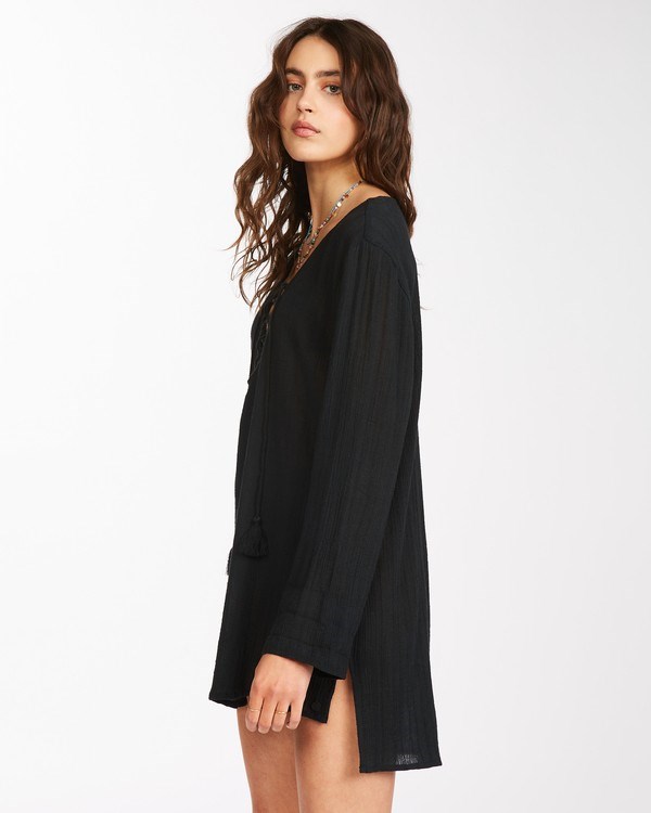 Billabong Blue Skies Mini Beach Cover-Up Černé | JPMHKV-582