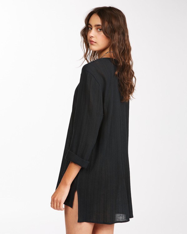 Billabong Blue Skies Mini Beach Cover-Up Černé | JPMHKV-582