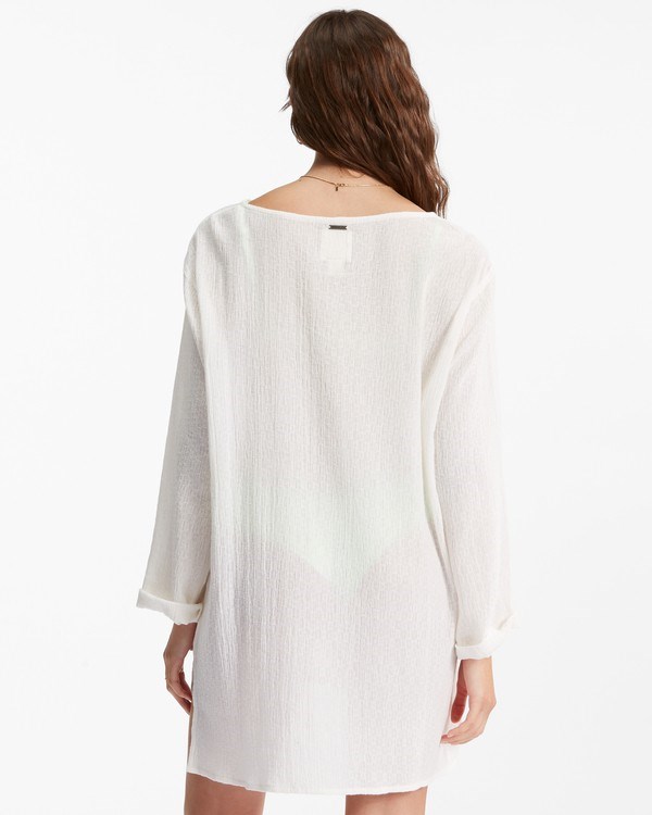 Billabong Blue Skies Mini Beach Cover-Up Salt Crystal | OCXJEG-865