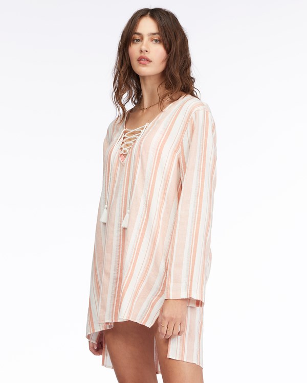 Billabong Blue Skies Mini Beach Cover-Up Terracotta | OHLVYW-865
