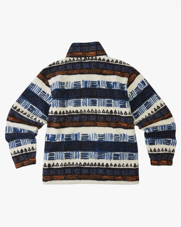 Billabong Boundary Mock Neck Fleece Pullover Bleach | KOEXBJ-410