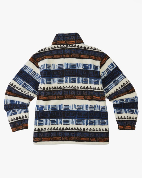 Billabong Boundary Mock Neck Fleece Pullover Bleach | KOEXBJ-410