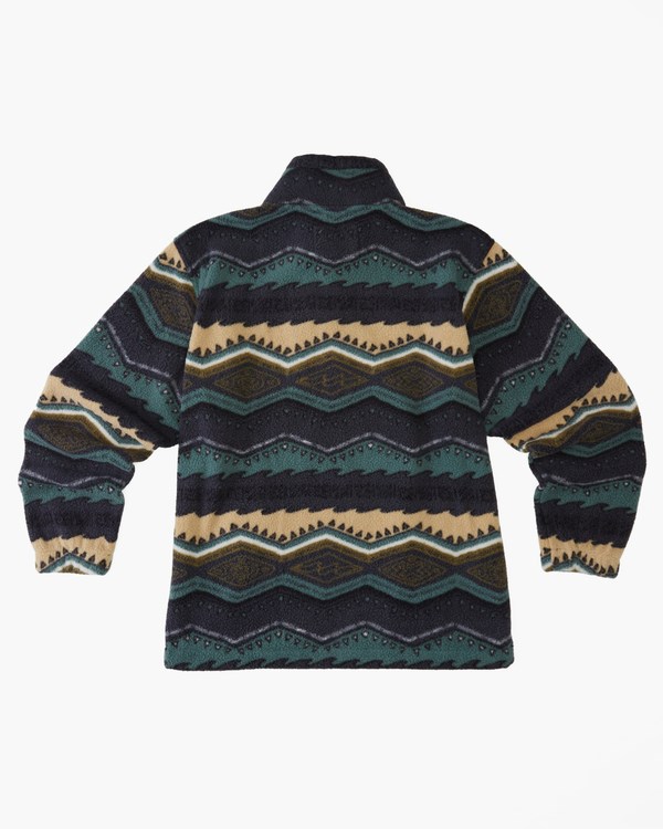 Billabong Boundary Mock Neck Fleece Pullover Evergreen | PCQRYJ-429