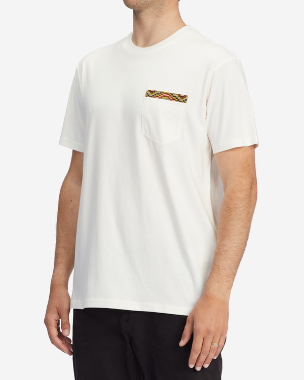 Billabong Brainwave Pocket T-Shirt Bílé | YPUOVS-641