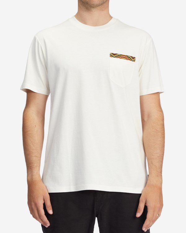 Billabong Brainwave Pocket T-Shirt Bílé | YPUOVS-641