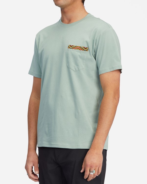 Billabong Brainwave Pocket T-Shirt Sage | ASRTMK-943