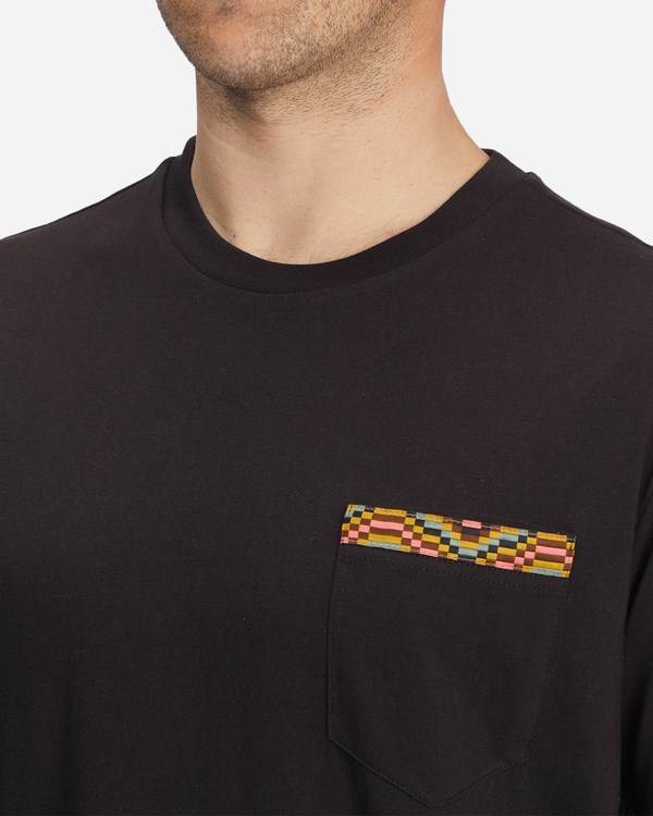 Billabong Brainwave Pocket T-Shirt Černé | EULBPF-239