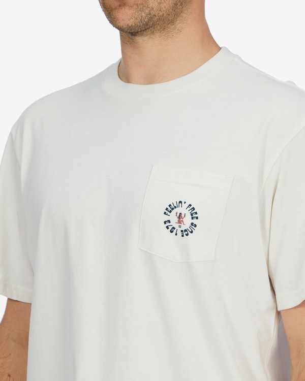 Billabong Brig Pocket T-Shirt Bílé | CFBEIQ-954