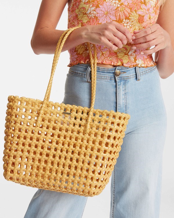 Billabong Bright Side Carry Tote Bag Golden Dream | YOWICQ-345