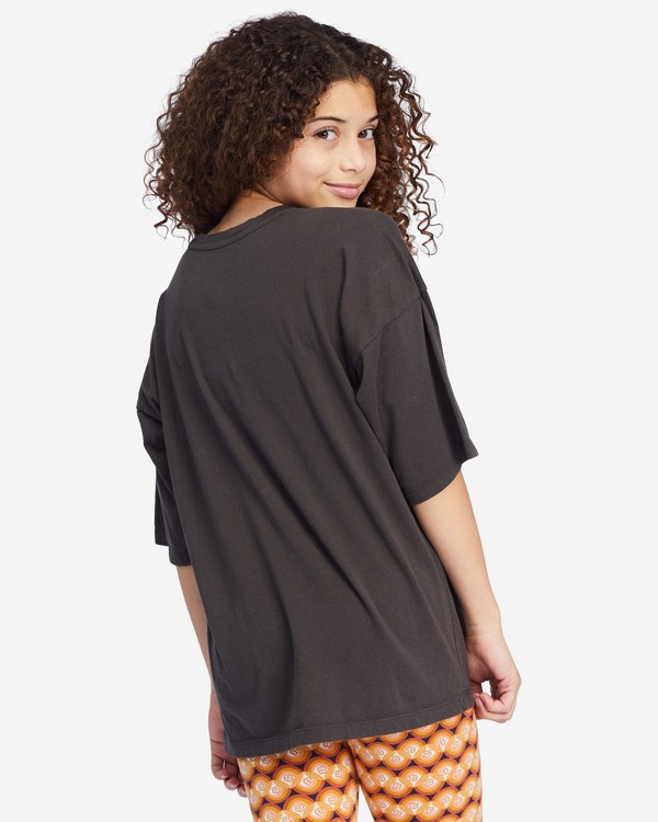 Billabong Bright Side Grafická Boyfriend T-Shirt Černé | UAQXMO-869