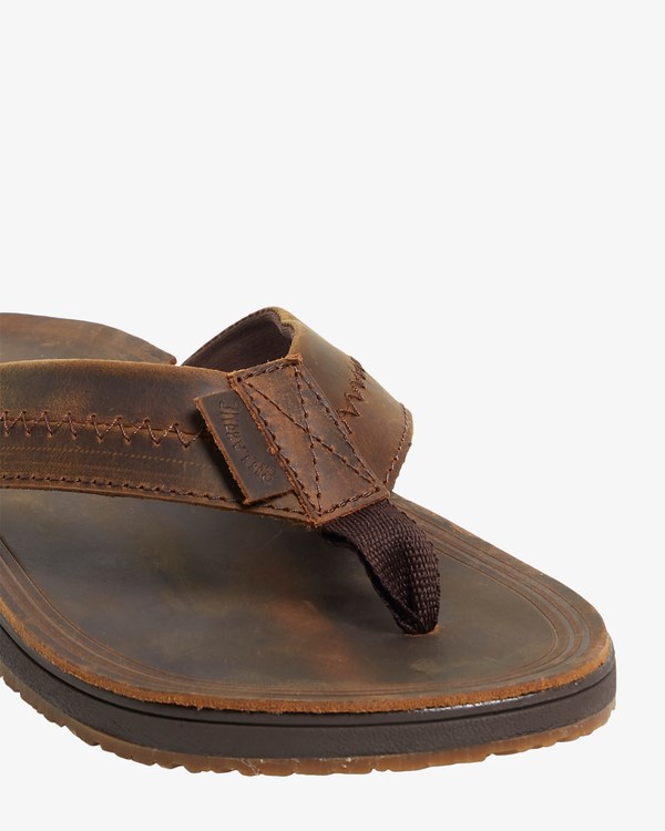 Billabong Brunswick Tanga Sandals Tmavě Čokolády | KLAJMR-051