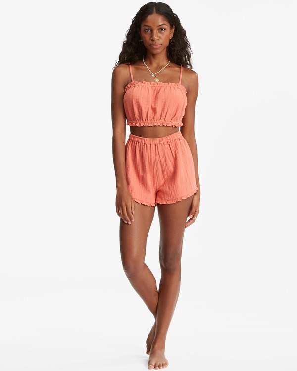 Billabong By The Beach Crop Top Růžové | IGYCQT-783
