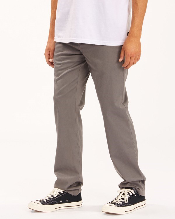 Billabong Carter Stretch Chino Pants Pewter | IFDZQE-814