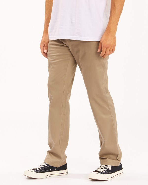 Billabong Carter Stretch Chino Pants Tmavě Hnědožlutý | HLATCK-063