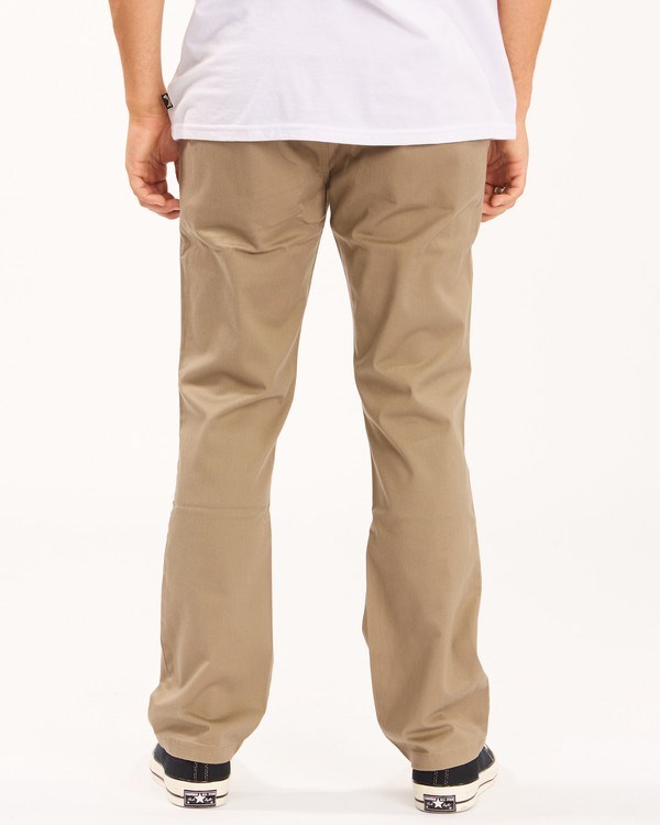 Billabong Carter Stretch Chino Pants Tmavě Hnědožlutý | HLATCK-063