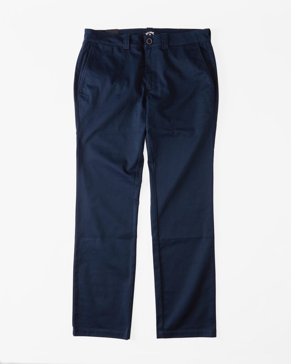 Billabong Carter Stretch Chino Pants Tmavě Blankyt | VBGCJE-207