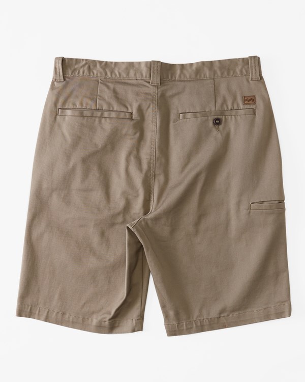 Billabong Carter Stretch Shorts Tmavě Hnědožlutý | OUBJTF-173