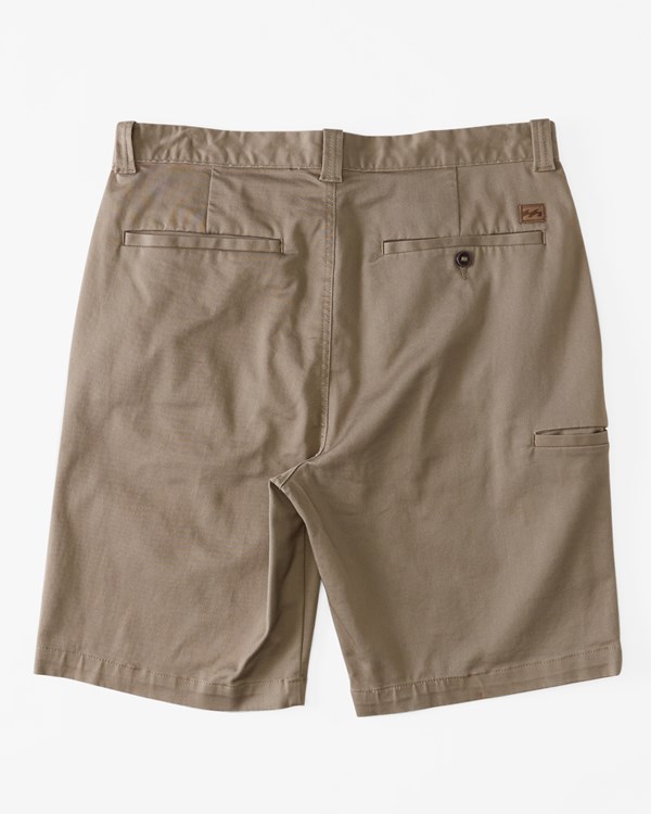 Billabong Carter Stretch Shorts Tmavě Hnědožlutý | OUBJTF-173