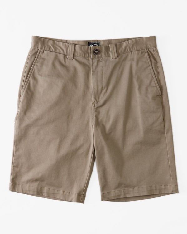 Billabong Carter Stretch Shorts Tmavě Hnědožlutý | OUBJTF-173