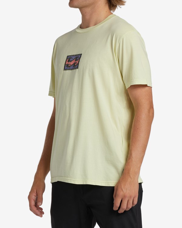 Billabong Chest Wave Washed Krátké Sleeve T-Shirt Světle Zelene | JIGDKN-972