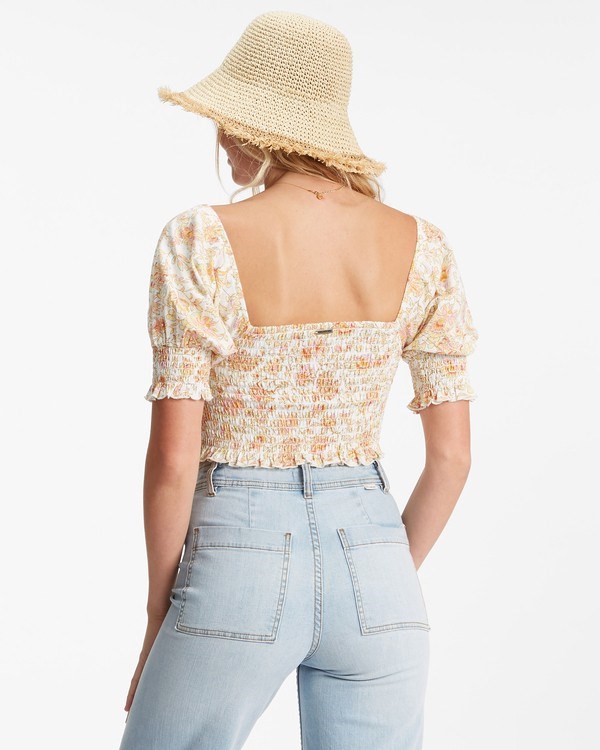 Billabong Coastal Sands Knit Top White/Multi | ERMOLB-023