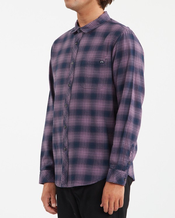Billabong Coastline Flannel Shirt Fialové | MDZTIE-493