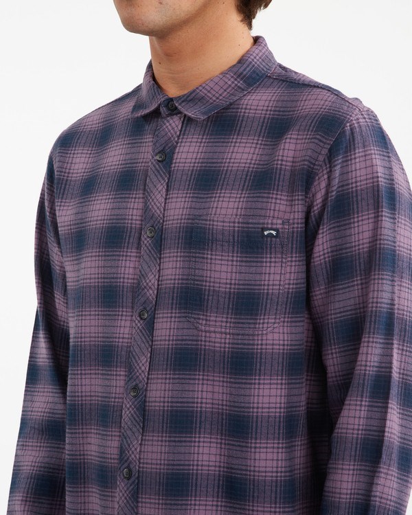 Billabong Coastline Flannel Shirt Fialové | MDZTIE-493
