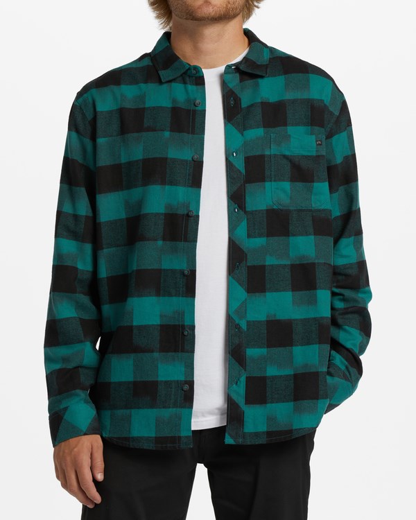 Billabong Coastline Flannel Shirt Marine | VXUQKM-830