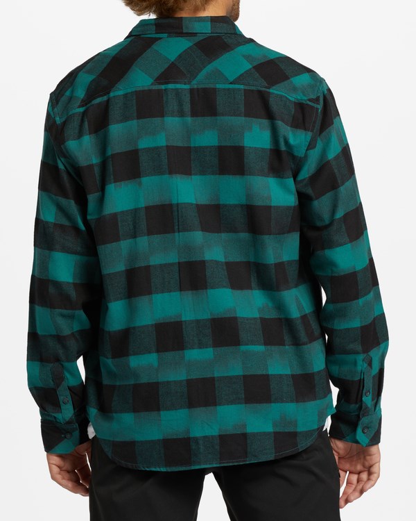 Billabong Coastline Flannel Shirt Marine | VXUQKM-830