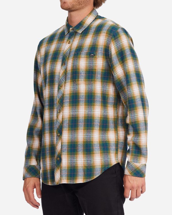Billabong Coastline Flannel Shirt Pacific | FQXAPG-128