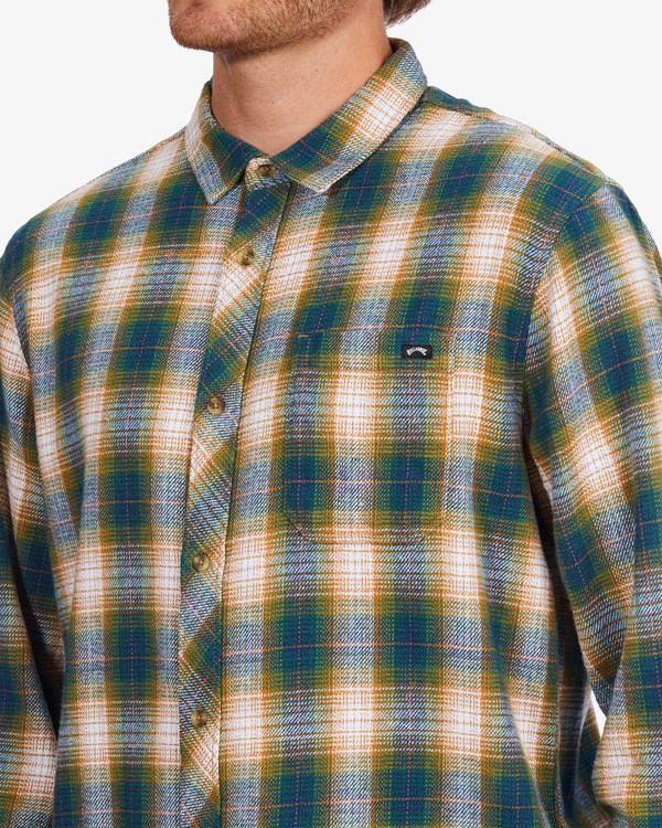 Billabong Coastline Flannel Shirt Pacific | FQXAPG-128