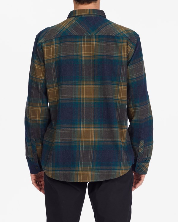 Billabong Coastline Flannel Shirt Real Teal | BSVPKX-374