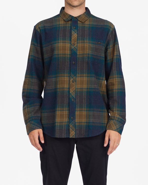 Billabong Coastline Flannel Shirt Real Teal | BSVPKX-374