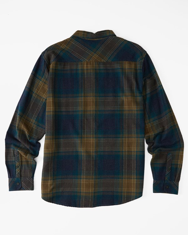 Billabong Coastline Flannel Shirt Real Teal | PIBXFN-617