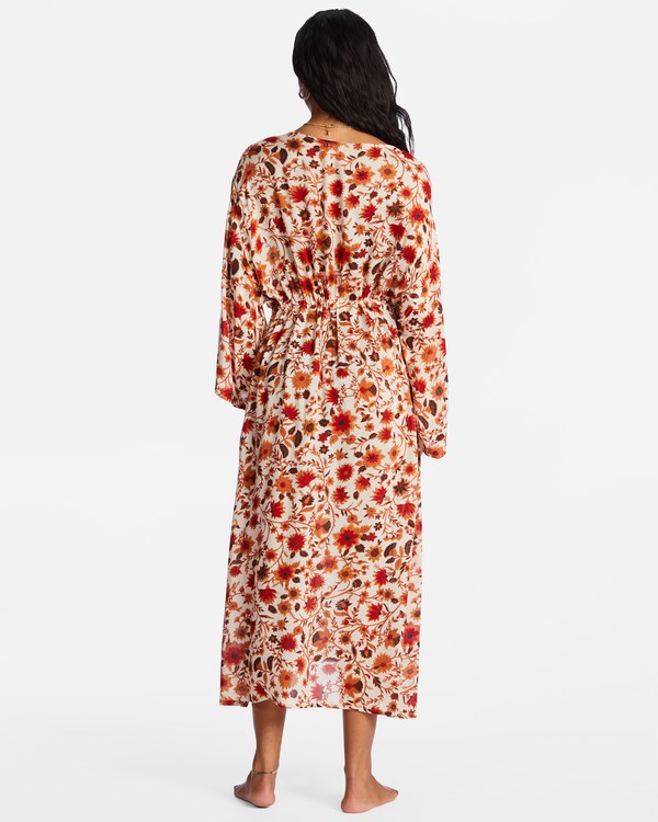 Billabong Cosmic Dreamer Kimono Beach Cover-Up Bílé | XLQFKI-481