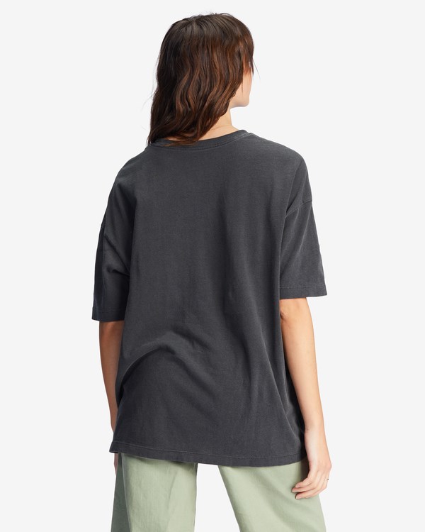 Billabong Cosmic Garden Oversized Grafická Boyfriend T-Shirt Černé | NLEBYH-769