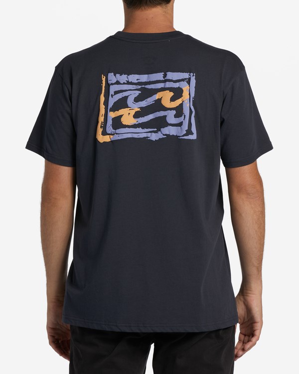 Billabong Crayon Wave Krátké Sleeve T-Shirt Černé | FLVAUN-409