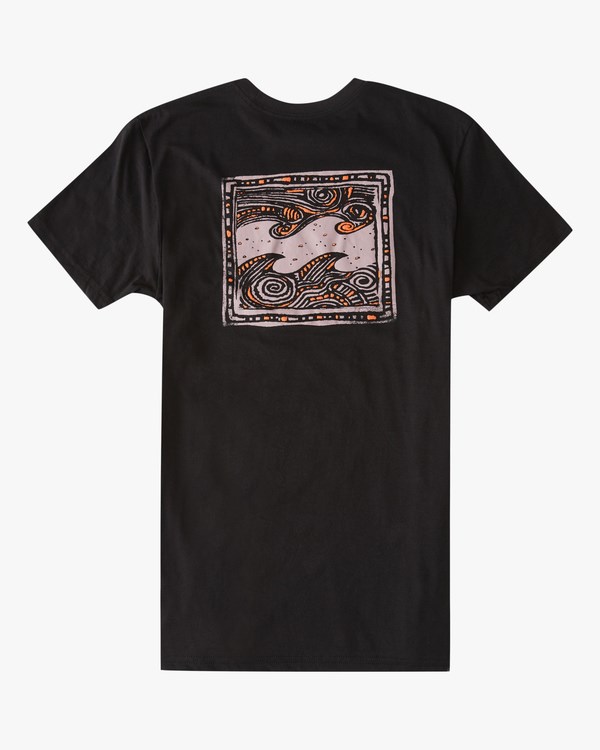 Billabong Crayon Wave Krátké Sleeve T-Shirt Černé | HUOKFX-510
