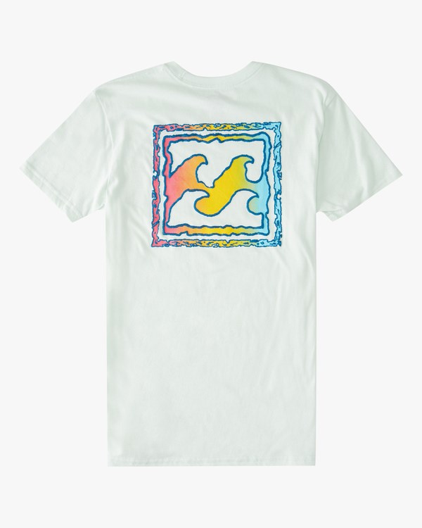 Billabong Crayon Wave Krátké Sleeve T-Shirt Seaglass | MJXGSR-537