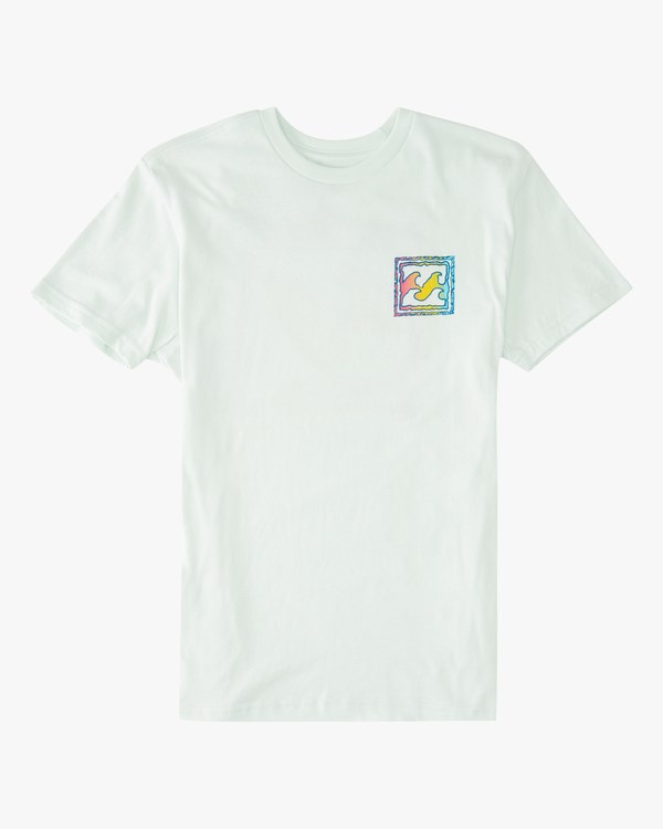 Billabong Crayon Wave Krátké Sleeve T-Shirt Seaglass | MJXGSR-537
