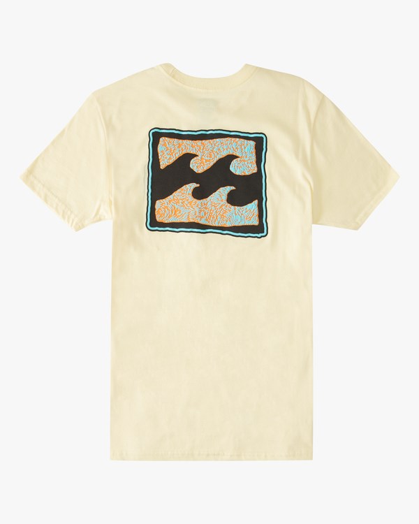 Billabong Crayon Wave Krátké Sleeve T-Shirt Žluté | QLZNYS-018