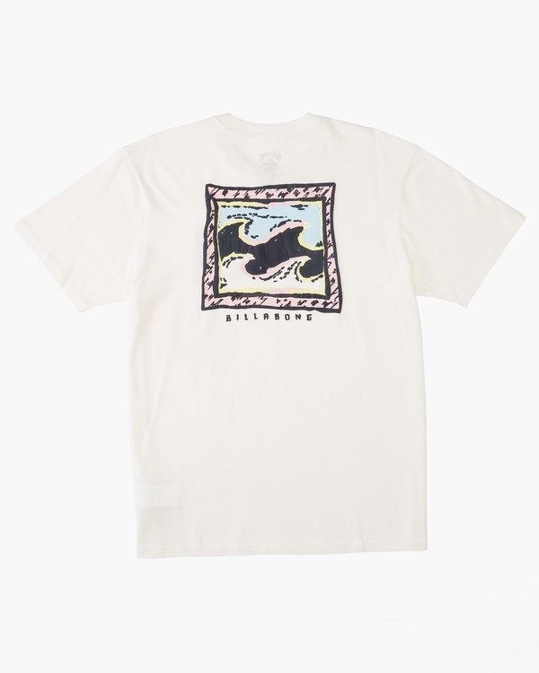 Billabong Crayon Wave Krátké Sleeve T-Shirt Bílé | TEDBRM-013