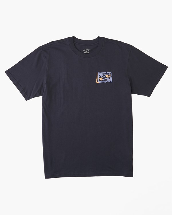 Billabong Crayon Wave Krátké Sleeve T-Shirt Černé | UGIVJL-670