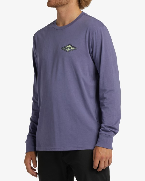 Billabong Crayon Wave Long Sleeve T-Shirt Fialové | BHYZUF-328