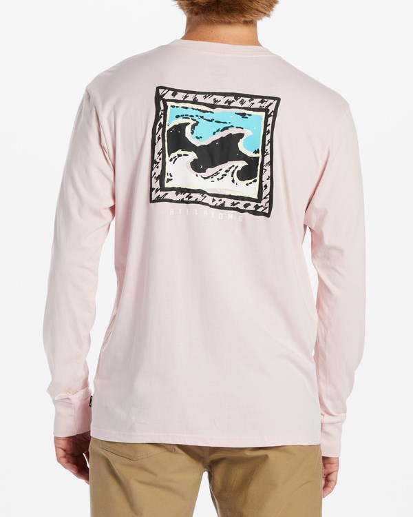 Billabong Crayon Wave Long Sleeve T-Shirt Růžové | MGBXAF-563