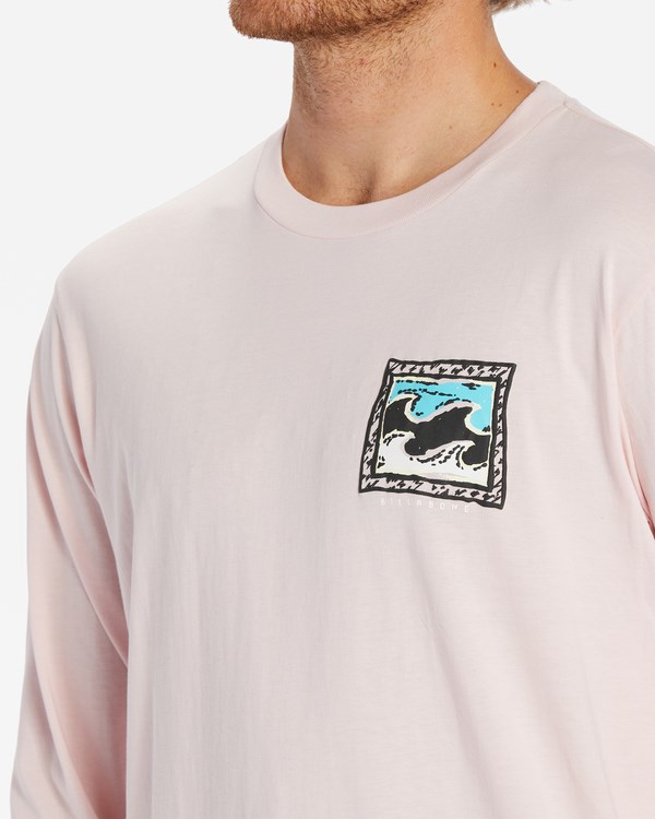 Billabong Crayon Wave Long Sleeve T-Shirt Růžové | MGBXAF-563