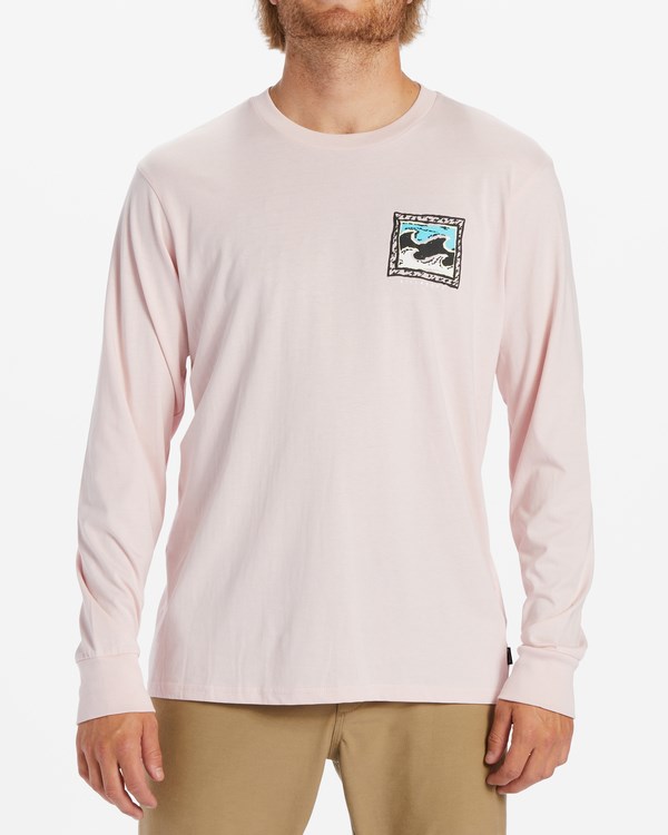 Billabong Crayon Wave Long Sleeve T-Shirt Růžové | MGBXAF-563