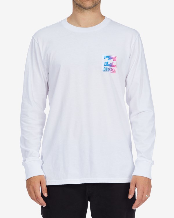 Billabong Crayon Wave Long Sleeve T-Shirt Bílé | SJBFXV-739