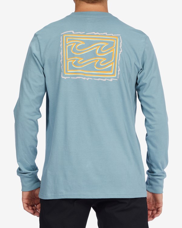 Billabong Crayon Wave Long Sleeve T-Shirt Blankyt | VWPDRI-582